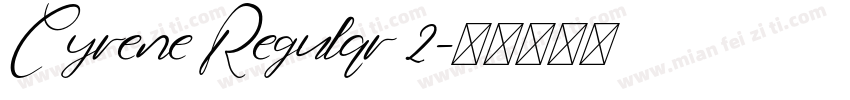 Cyrene Regular 2字体转换